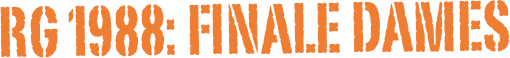 RG 1988: FINALE dames