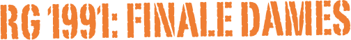 RG 1991: FINALE dames