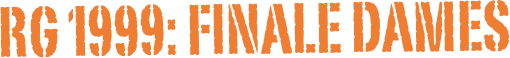 RG 1999: FINALE dames