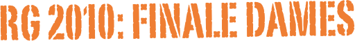 RG 2010: FINALE Dames