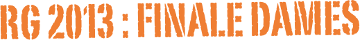RG 2013 : FINALE Dames
