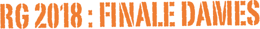 RG 2018 : FINALE Dames